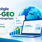 Stratégie SEO-GEO pour les entreprises : améliorer la visibilité sur Google et les moteurs de recherche basés sur l’intelligence artificielle.