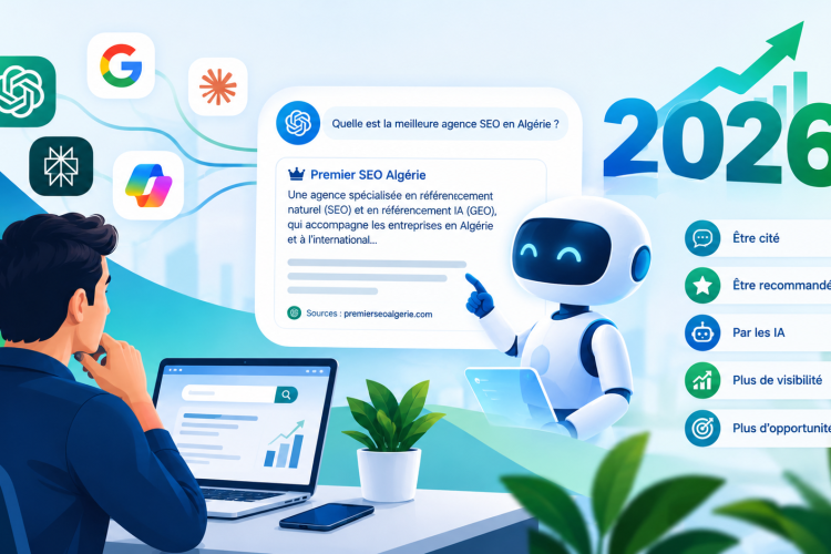 Référencement IA en 2026 : visibilité des marques sur ChatGPT, Google AI et les moteurs de recherche intelligents